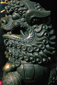Lion Statue in Shanghai, China