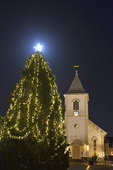 Julgran på Kungsbacka torg, Halland
