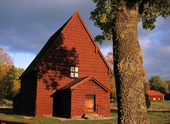 Södra Råda gamla kyrka, nedbrunnen 2001, Värmland