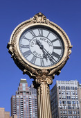Clock on 5th Avenue in New York, USA