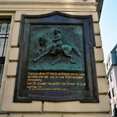 Minnestavla av Karl XII i Budapest, Ungern