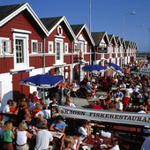 Uteservering i Skagen, Danmark