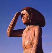 Träskulptur vid Mollösund, Bohuslän