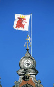 Malmö flagga på Rådhuset