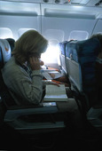 Passagerare i flygplan
