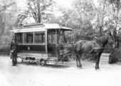 Hästspårvagn i Göteborg, år 1900
