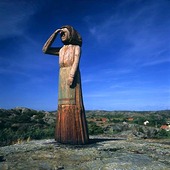 Träskulptur vid Mollösund, Bohuslän