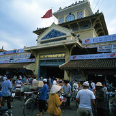 Marknad i Ho Chi Minh City, Vietnam