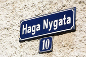 Skylt Haga Nygata, Göteborg
