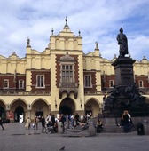Gamla Stadens torg i Krakow, Polen
