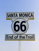 Vägskylt Route 66, USA