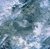 Satellitbild över Chile