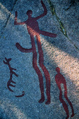 Rock carvings at Backa village road, Bohuslän