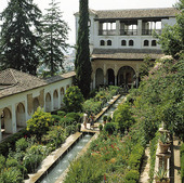 Generalife i Granada, Spanien