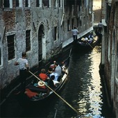 Gondol i Venedig, Italien