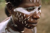 Kvinna i Papua-Nya Guinea