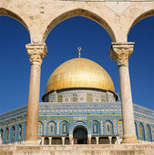 Klippmoskén i Jerusalem, Israel