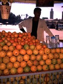 Fruktförsäljning i Marocko