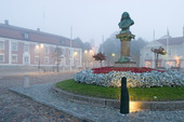 Alingsås i dimma, Västergötland