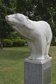 Staty Snövit i Badhusparken i Kungsbacka, Halland