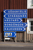 Vägskyltar i Mariefred, Södermanland