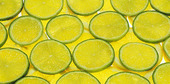 Skivad lime och citron