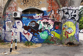 Graffiti art i Bologna, Italien
