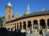Market hall in Oslo, Norway