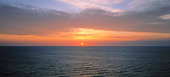 Solnedgång vid havet