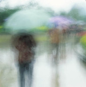 People in rainy weather