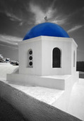 Kyrka på Santorini, Grekland