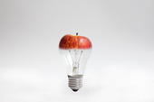 Glödlampa med äppeltopp