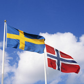 Sveriges och Norges flagga