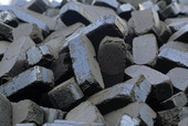 Brown coal briquettes