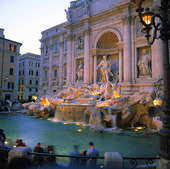Fontana di Trevi i Rom, Italien