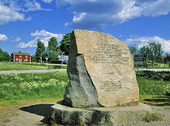 Emigration Stone at Åkerby, Småland