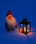 Santa and candle holder