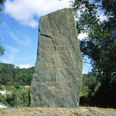 Memorial stone in Kungälv, Bohuslän