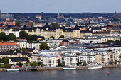 Stockholm med Hammarbyhamnen