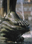 Detail of the statue of Poseidon, Gothenburg