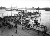 Träpiren i Göteborgs hamn, 1927