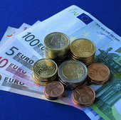 Eurosedlar och mynt