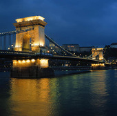 Chain Bridge in Budapest, Hungary