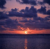 Soluppgång i Hawaii, USA