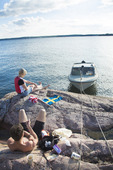 Family boat trip, Swedish archipelago