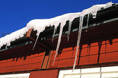 Icicles in the spring sun