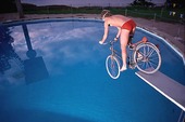 Cycling on the trampoline