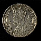 Minnesmynt Oskar II 2-kronorsmynt i silver 1872-1897