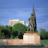 Statue in Vilnius, Lithuania
