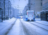 Vinter och spårvagnar, Göteborg